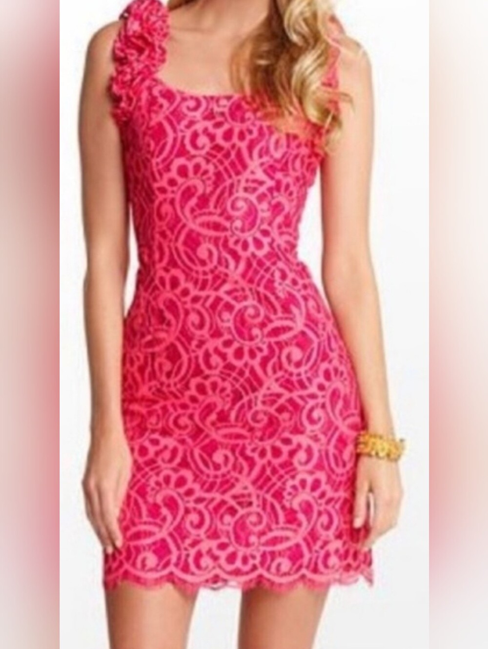 Lilly Pulitzer Mara Lace Dress, size 00 (Originally $298), 2 color lace Pink